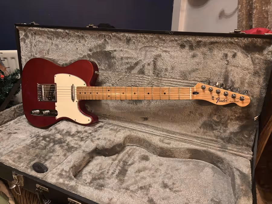 Fully restored guitar completed at The Axe Forge workshop, Gateshead